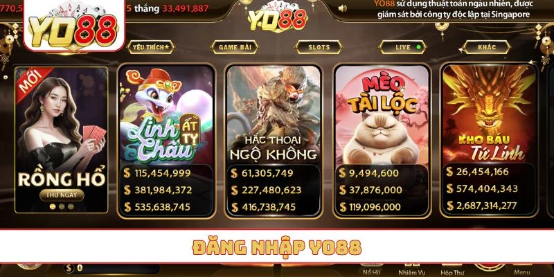 đăng nhập yo88