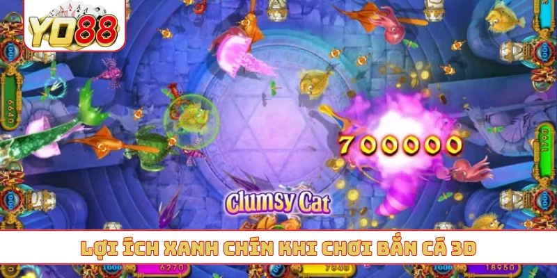 Lợi ích xanh chín khi chơi bắn cá 3D